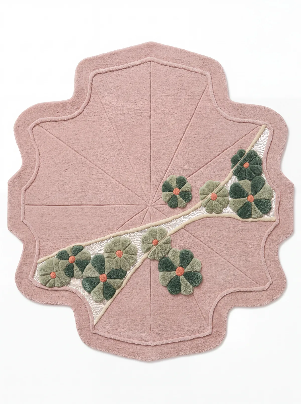 Lotus, custom rug, 200 × 300 cm (6'7" × 9'10"), Nasim Carpets Malaysia