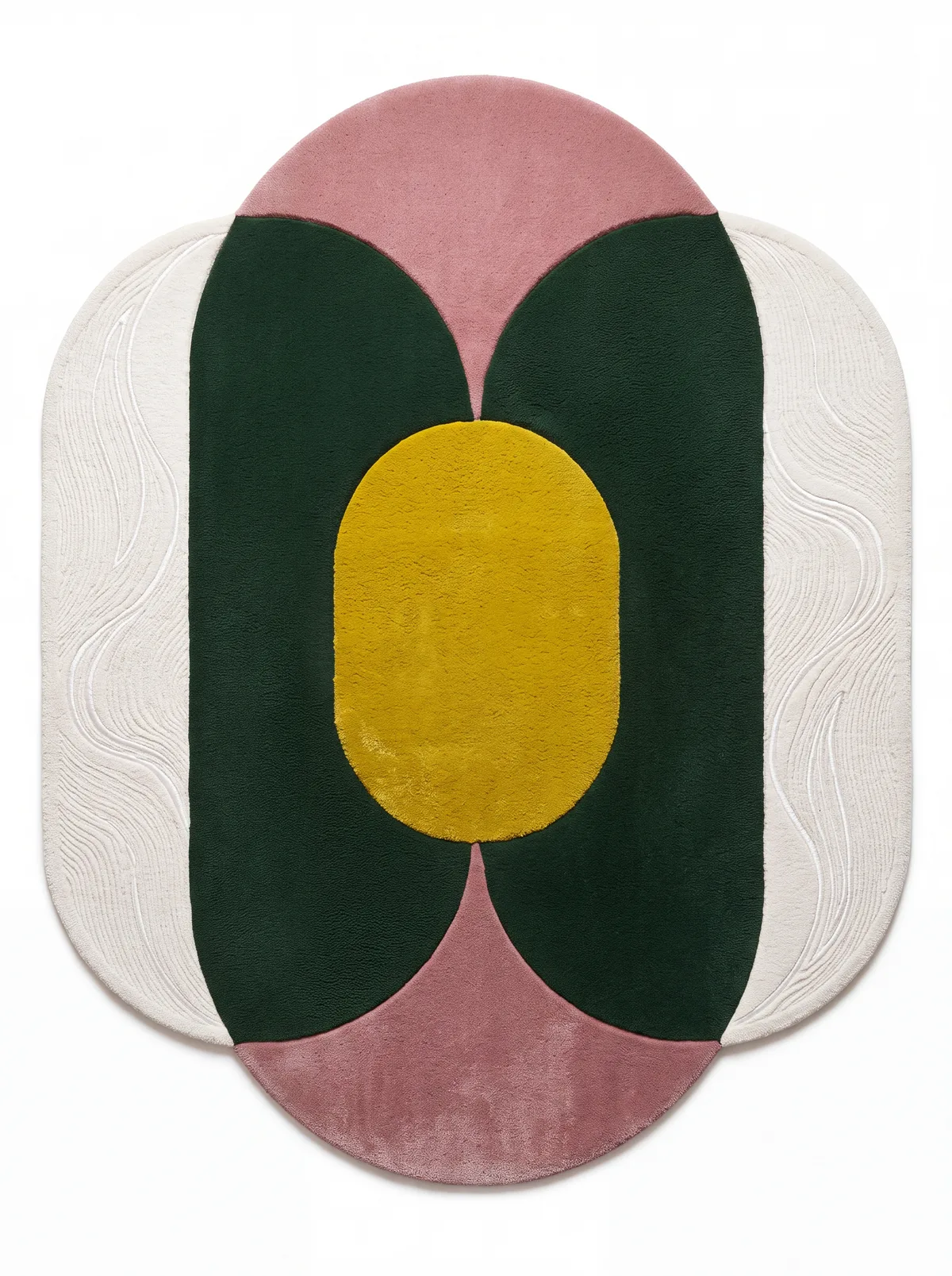 Oculus Bloom, custom rug, 200 × 300 cm (6'7" × 9'10"), Nasim Carpets Malaysia