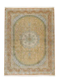 Antique Qum Silk Medallion