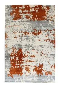 Modern Abstract Rust Rug