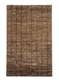 Textured Grid Wool Rug