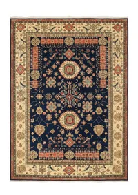 Afghan Kazak Medallion Navy