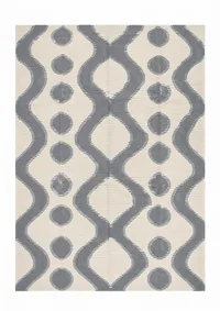 Contemporary Ikat Ogee Slate