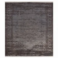 European Erased Medallion Slate Grey