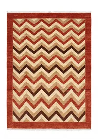 Gabbeh Chevron Wave Rust