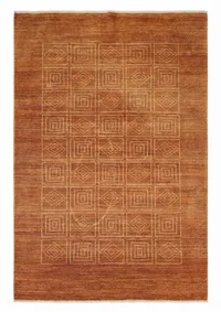 Gabbeh Geometric Grid Brown