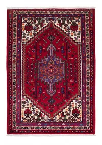 Hamadan Medallion Red Blue
