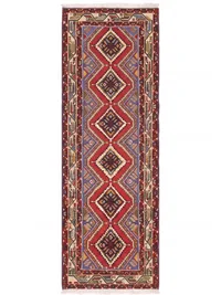 Hamadan Stepped Diamond Red Runner