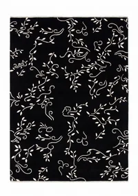 Indo-Nepali Vine Scroll Black