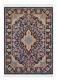 Isfahan Medallion Floral Navy