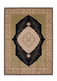 Isfahan Tree of Life Medallion Black Olive