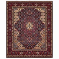 Kashan Medallion Navy Red