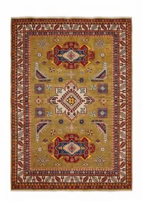 Kazak Medallion Olive Gold