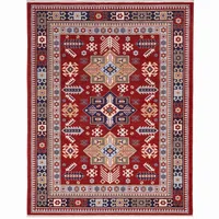 Kazak Medallion Trio Crimson
