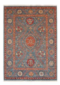 Mamluk Vase Floral Slate Blue