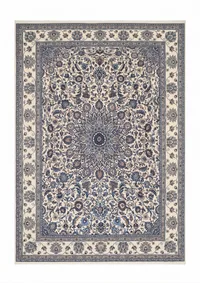 Nain Medallion Ivory Blue