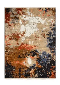 Nepal Abstract Expressionist Rust