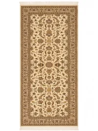 Pak Isfahan All-Over Floral Ivory Runner