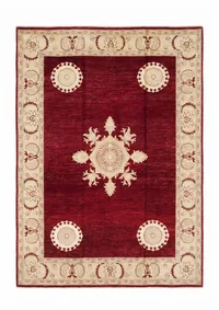 Pakistani Medallion Burgundy