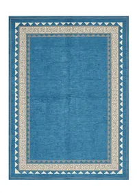 Pakistani Modern Greek Key Blue