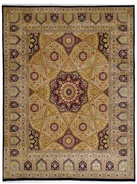 Tabriz Dome Medallion Gold