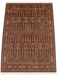 Kashmir Silk Compartment Teal Gold
