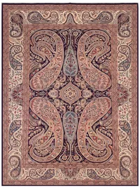 Kerman Boteh Paisley Rose Ivory