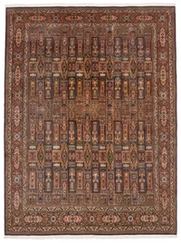 Kashmir Silk Compartment Teal Gold