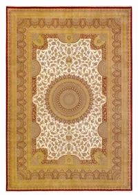 Qum Medallion Ivory Gold