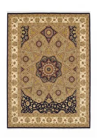 Tabriz Dome Medallion Gold