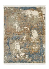 Tibetan Abstract Erosion Blue