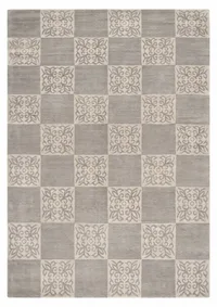 Tibetan Checkerboard Floral Silver