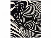 Turkish Abstract Swirl Black Ivory