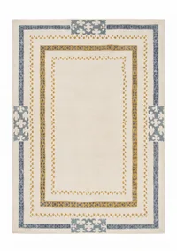 Turkish Minimalist Border Ivory Gold