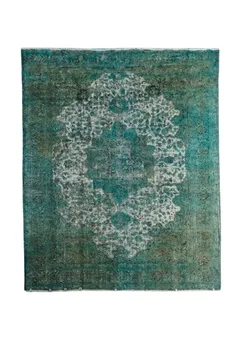 Antique Kirman Turquoise