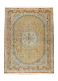 Antique Qum Silk Medallion