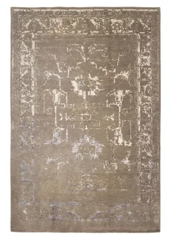 Modern Distressed Grey Rug