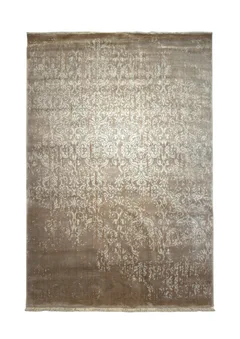 Modern Distressed Taupe Damask