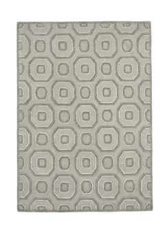 Octagon Lattice Wool Rug 