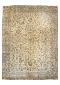 Vintage Tabriz Sand Floral