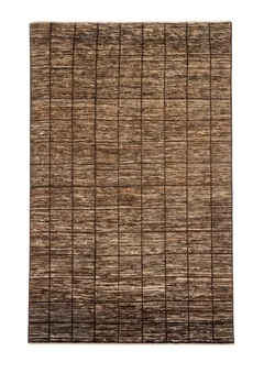 Textured Grid Wool Rug