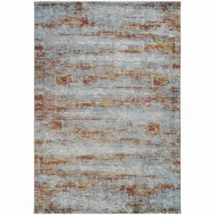 Contemporary Abstract Rust Blue