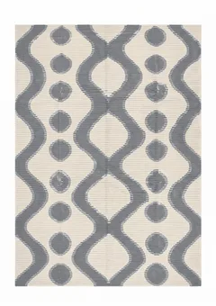 Contemporary Ikat Ogee Slate