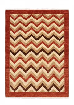 Gabbeh Chevron Wave Rust