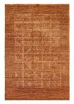 Gabbeh Geometric Grid Brown