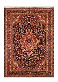 Hamadan Medallion Navy Rose