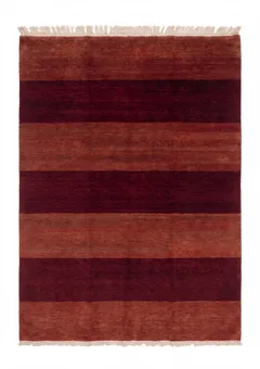 Indo-Gabbeh Stripe Burgundy