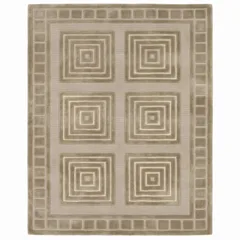 Indo-Nepal Geometric Squares Silver