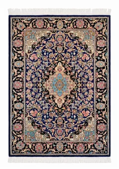 Isfahan Medallion Floral Navy