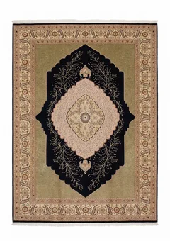 Isfahan Tree of Life Medallion Black Olive
